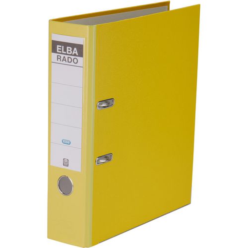Ordner elba rado brilliant geel a4 500 vel karton polypropyleen
