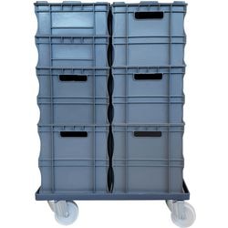 Trolley viso inklapbare handgreep grijs