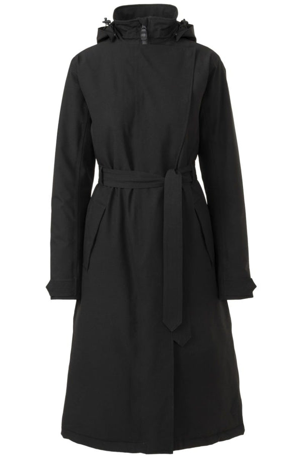 Puch trenchcoat jas winter regenjas dames zwart