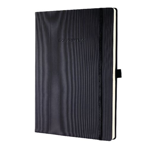 Sigel notitieboek chamois papier 80g m2 21x29,7cm ruit 5x5mm geribbeld 194blz