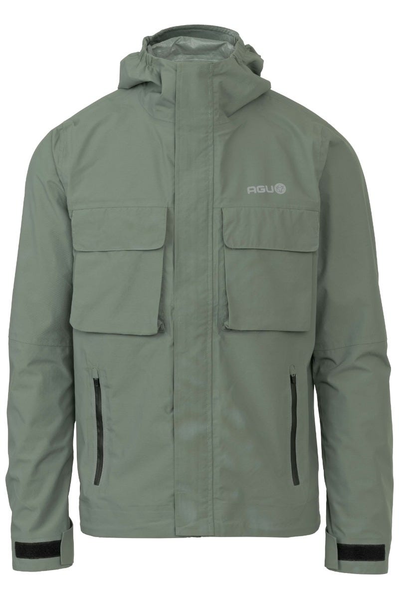 Agu city cruiser urban outdoor - unisex regenjas - dark sage - maat xl