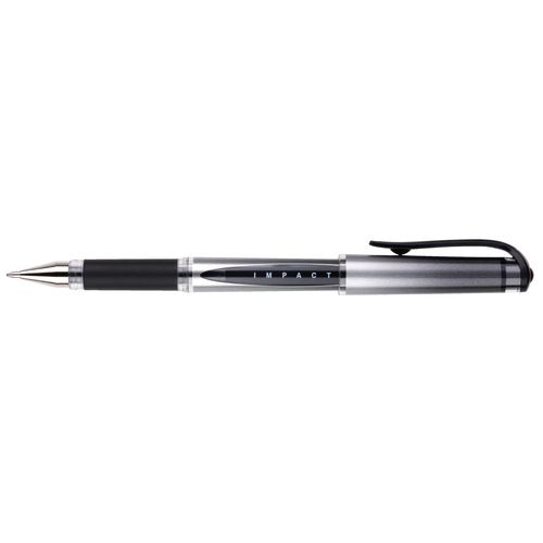 Imp gelpen mitsubishi uni-ball act 1535 comfortabele grip medium 0,6mm zwart dop