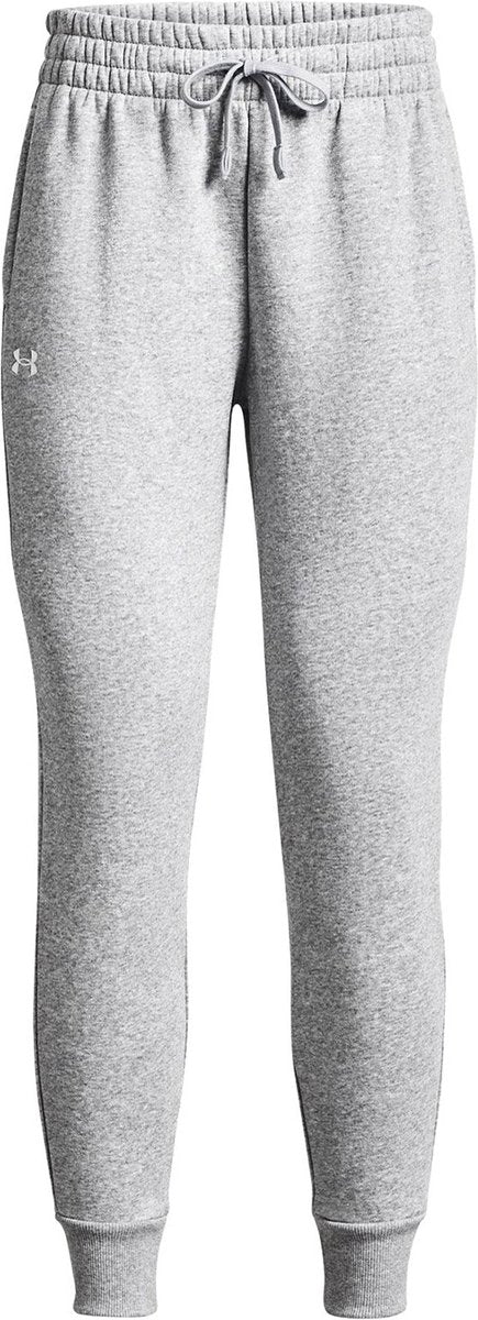 Under armour ua rival fleece jogger dames sportbroek - grijs - wit xl