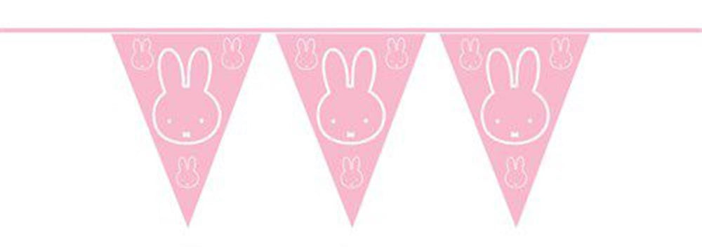 Haza vlaggenlijn pe nijntje baby roze 10m