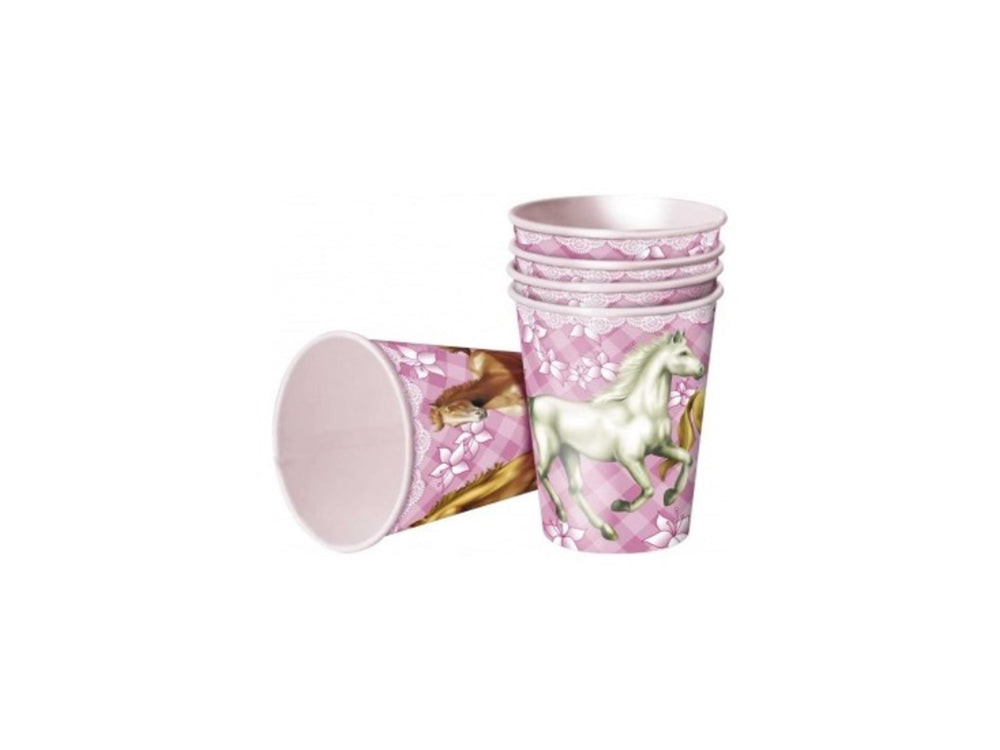 Haza bekers paarden 25cl 8stuks