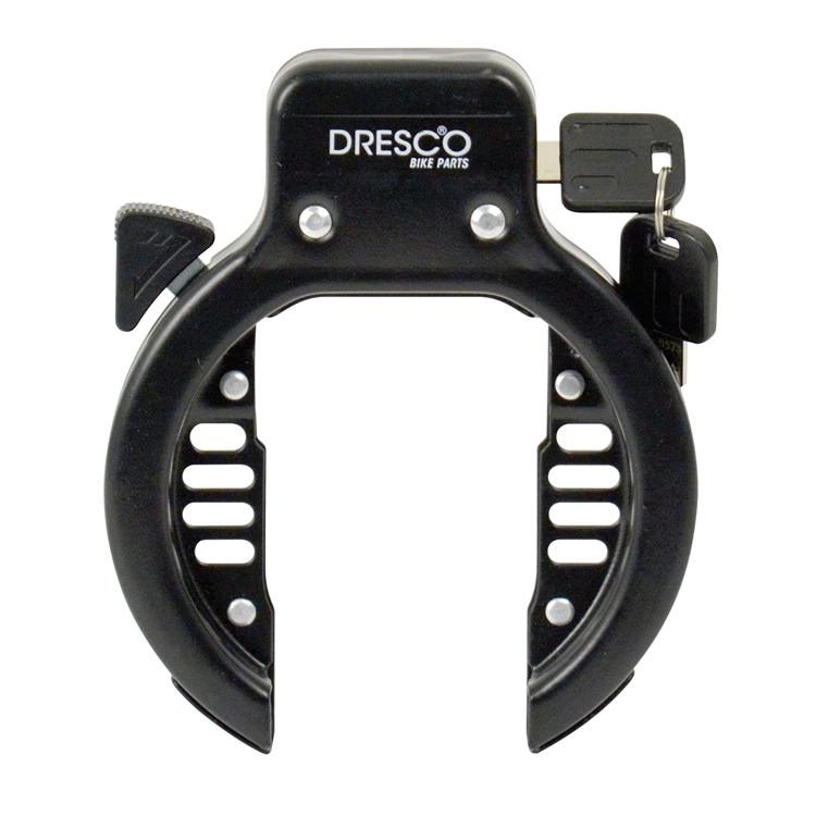 Dresco 2.0 dresco ringslotslot voor fietsen met brede banden - gehard staal - zwart