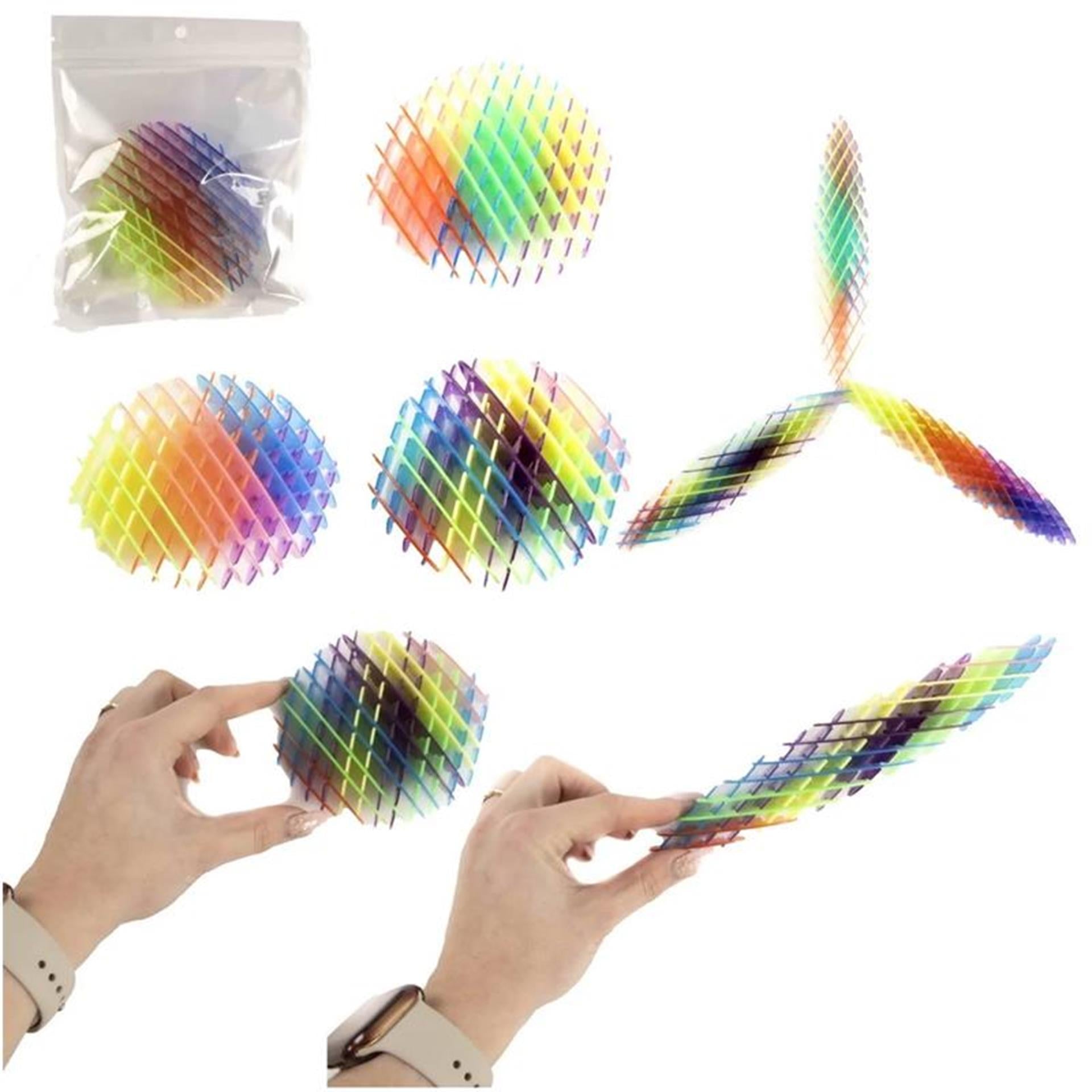 Jono speelgoed magische fidget morph worm regenboog