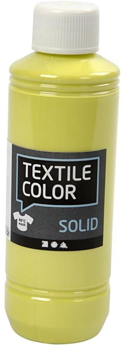 Creativ company textielkleur dekkende textielverf - kiwi, 250ml