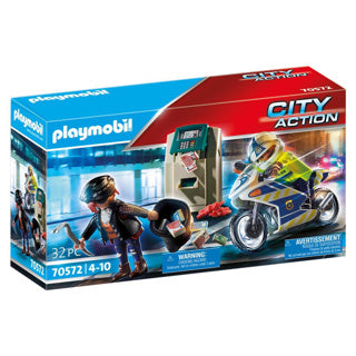 Playmobil city action politiemotor achtervolging van de geldrover - 70572