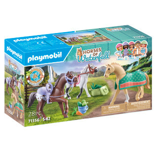 Playmobil Paarden van de Waterval 3 Paarden met Accessoires 71356