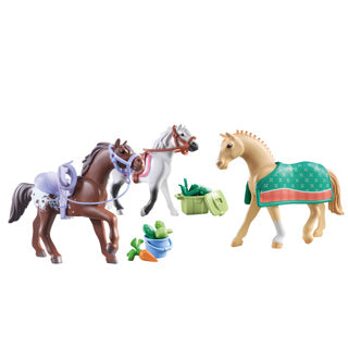 Playmobil Paarden van de Waterval 3 Paarden met Accessoires 71356