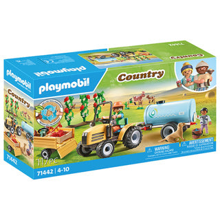 PLAYMOBIL My Life Tractor met Aanhanger en Watertank 71442