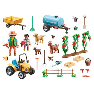 Playmobil 71442 country tractor met aanhanger en watertank
