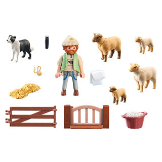 PLAYMOBIL Land Jonge Herder met Schapen 71444