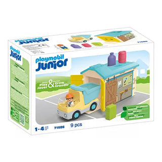 Playmobil 71686 junior werkman met sorteergarage