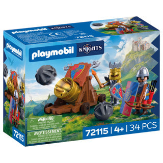 Playmobil 72115 ridders met kanon