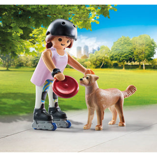 Playmobil 71739 schaatser met retriever | 2 stuks