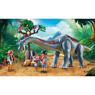Playmobil 71819 brachiosaurus met hovercraft