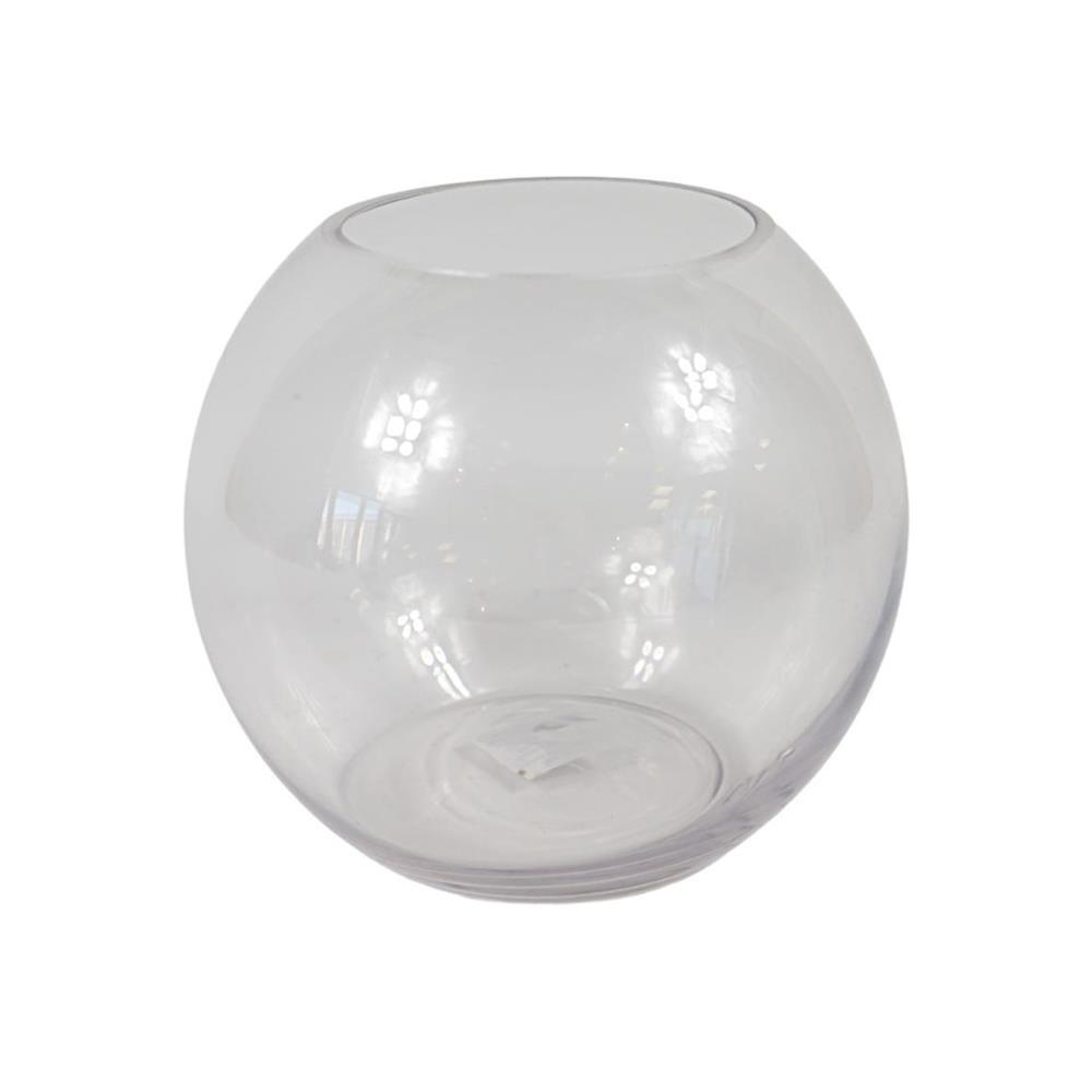 Diverse vaas glas rond 17,5 cm