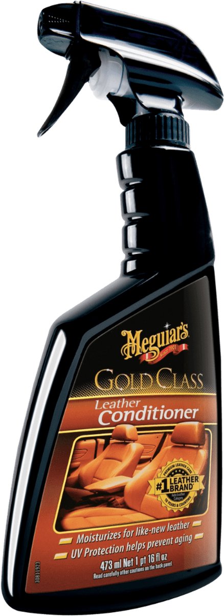 Meguiar's meguiars gold class rich leather conditioner 400ml - leerverzorging auto - voedt beschermt - voor leer geperforeerd leer