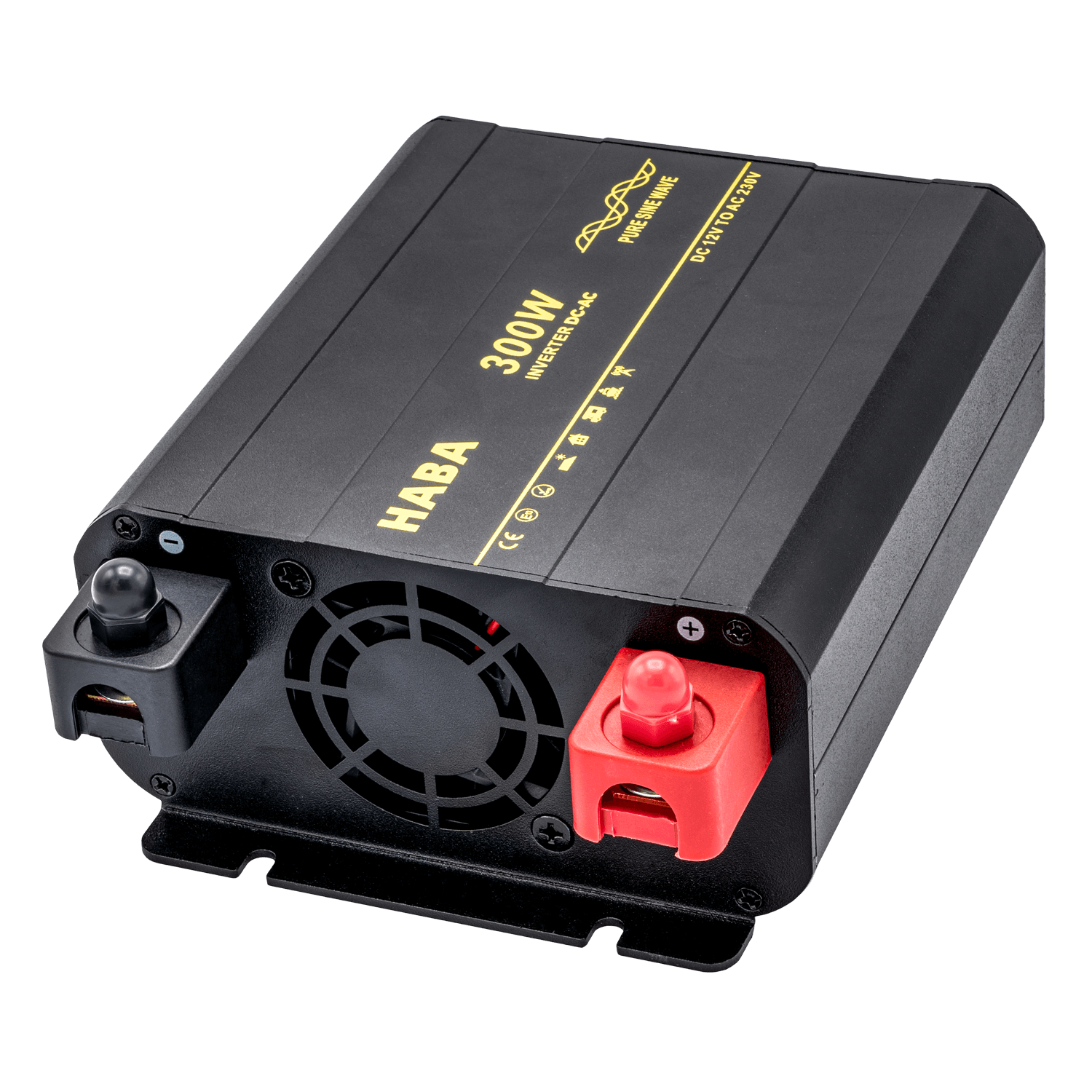 Pure sine wave omvormer camper en caravan - 300w