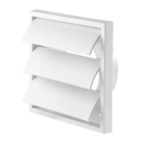 Haan met lamellen wit 155x155 mm 100 mm