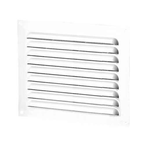 Schoenpenhaan met vliegengaas aluminium wit 150x215 mm