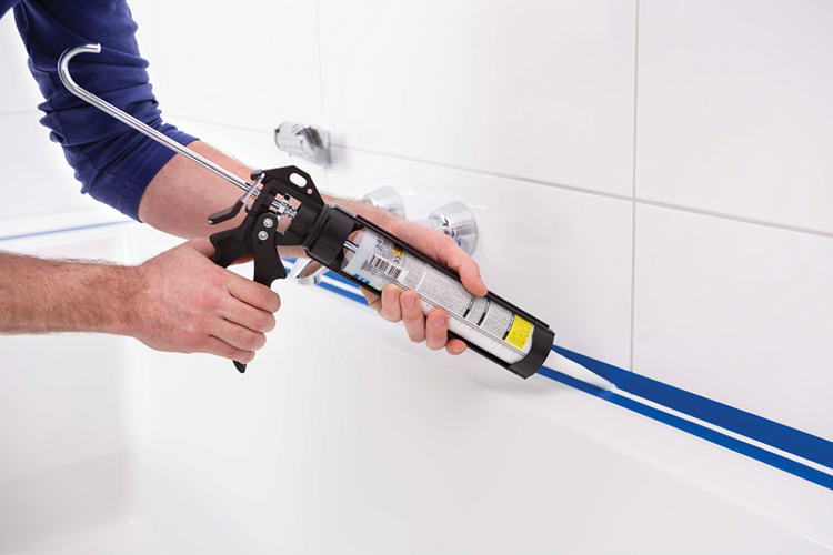 Bison siliconenkit grijs koker 300 ml - waterbestendige kit, sanitaire afdichting, ongevoelig voor schimmel, kleurvast, blijvend elastisch, makkelijk verwerkbaar
