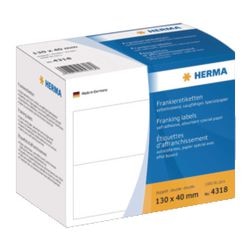Herma frankeer-etiketten dubbel 130x40 1000 st.
