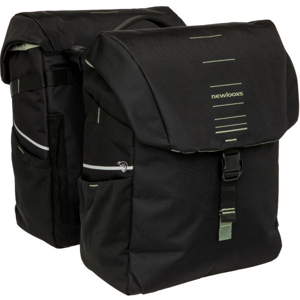 Newlooxs tas new looxs vigo dubbel | zwart groen | rt 2.0 | 40l