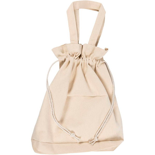 Creativ company https: www.cchobby.nl tas-met-trekkoord-h-40-cm-d-8-cm-b-34-cm-licht-naturel-1-stuk