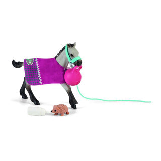 Schleich horse club - spelplezier met veulen - speelfigurenset - kinderspeelgoed voor jongens en meisjes - 5 tot 12 jaar - 42534