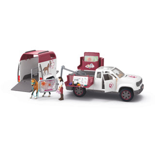 Schleich 42704 mobiele dierenarts met aanhanger