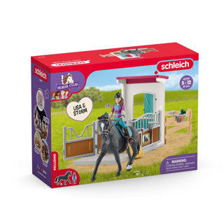 Schleich paardenclub paardenbox met lisa en storm 42709