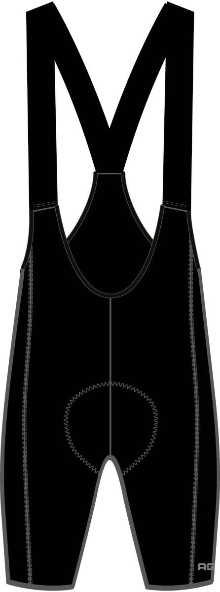 Agu comfort plus bibshort performance - heren fietsbroek - zwart - maat xxl
