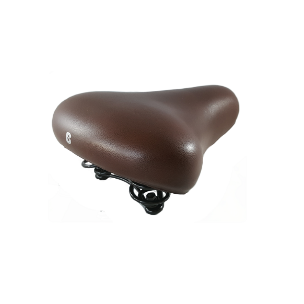 Selle comfort Comfort Zadel City Foam Budget donkerbruin, inclusief strop (werkplaatsverpakking)