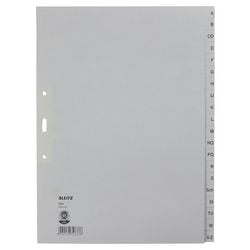 Alfabetische tabbladen leitz 1201 grijs karton