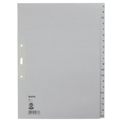 Tabbladen leitz grijs a t m z 20 tabs a4