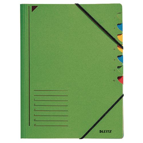 Sorteermap leitz groen karton a4