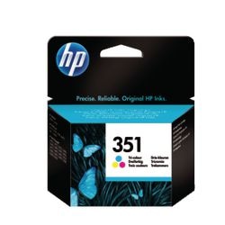 Cartridge hp cb337e nr351 cyaan magenta geel