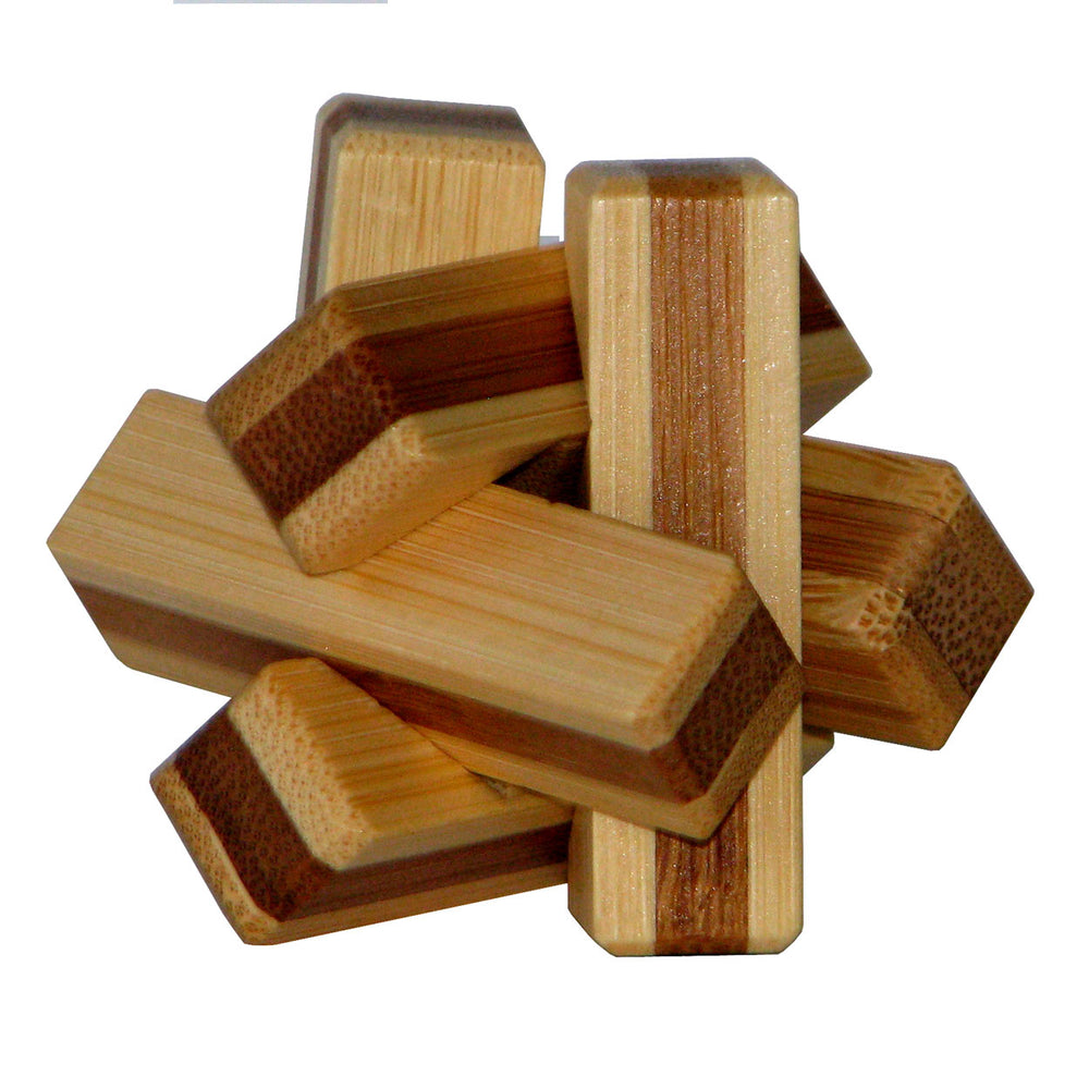 Eureka 3D Bamboe Breinpuzzel Brandhout **
