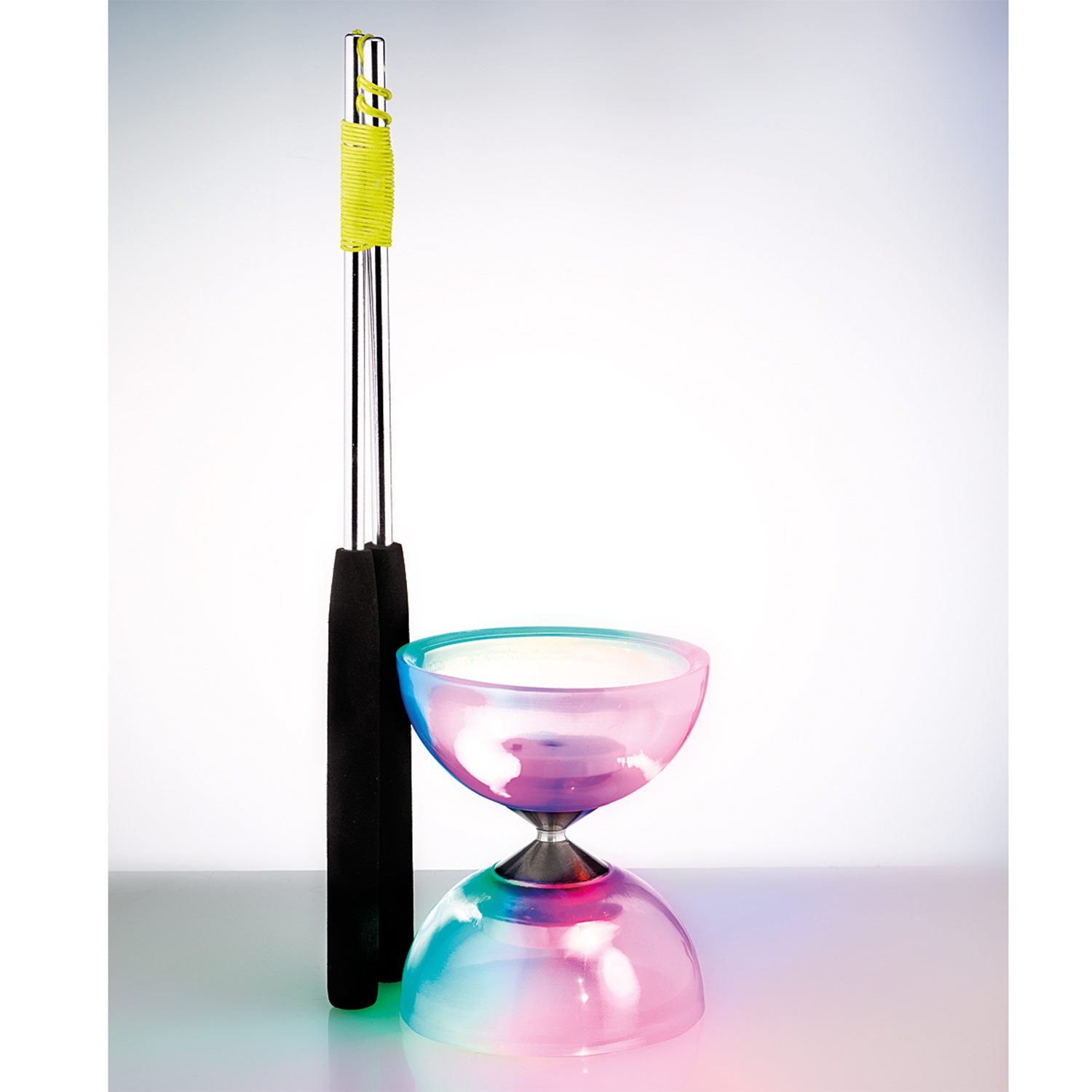 Eureka diabolo met ledverlichting en aluminium stokken