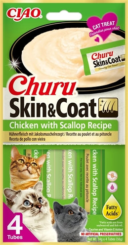 Inaba churu kip met huid en sint-jakobsschelp recept
