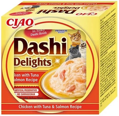 Inaba Dashi Delights Chicken with Tuna Salmon Recipe