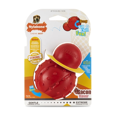 Nylabone sterke rubberen kegel baconsmaak