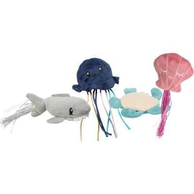 Trixie zeedier pluche met kattenkruid assorti
