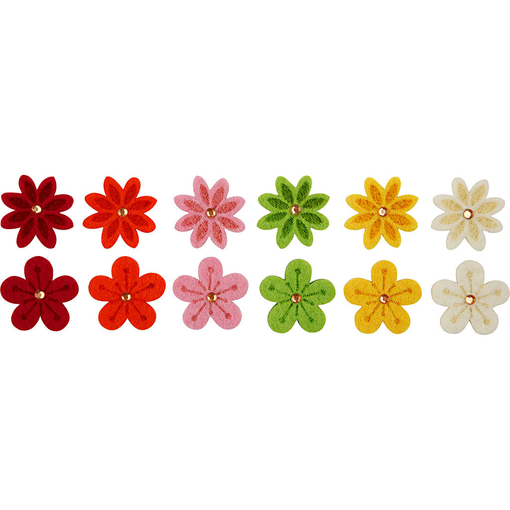 Https: www.cchobby.nl bloemen-van-vilt-met-strassteen-d-30-mm-dikte-2-5-mm-12-stuk-1-doos