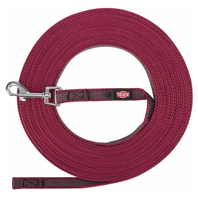 Trixie hondenriem slaaplijn met rubber antislip sangria rood