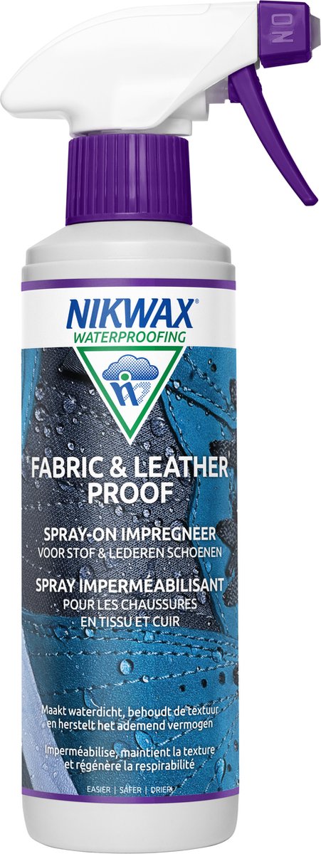 Nikwax fabric leather proof impregneerspray 300 ml