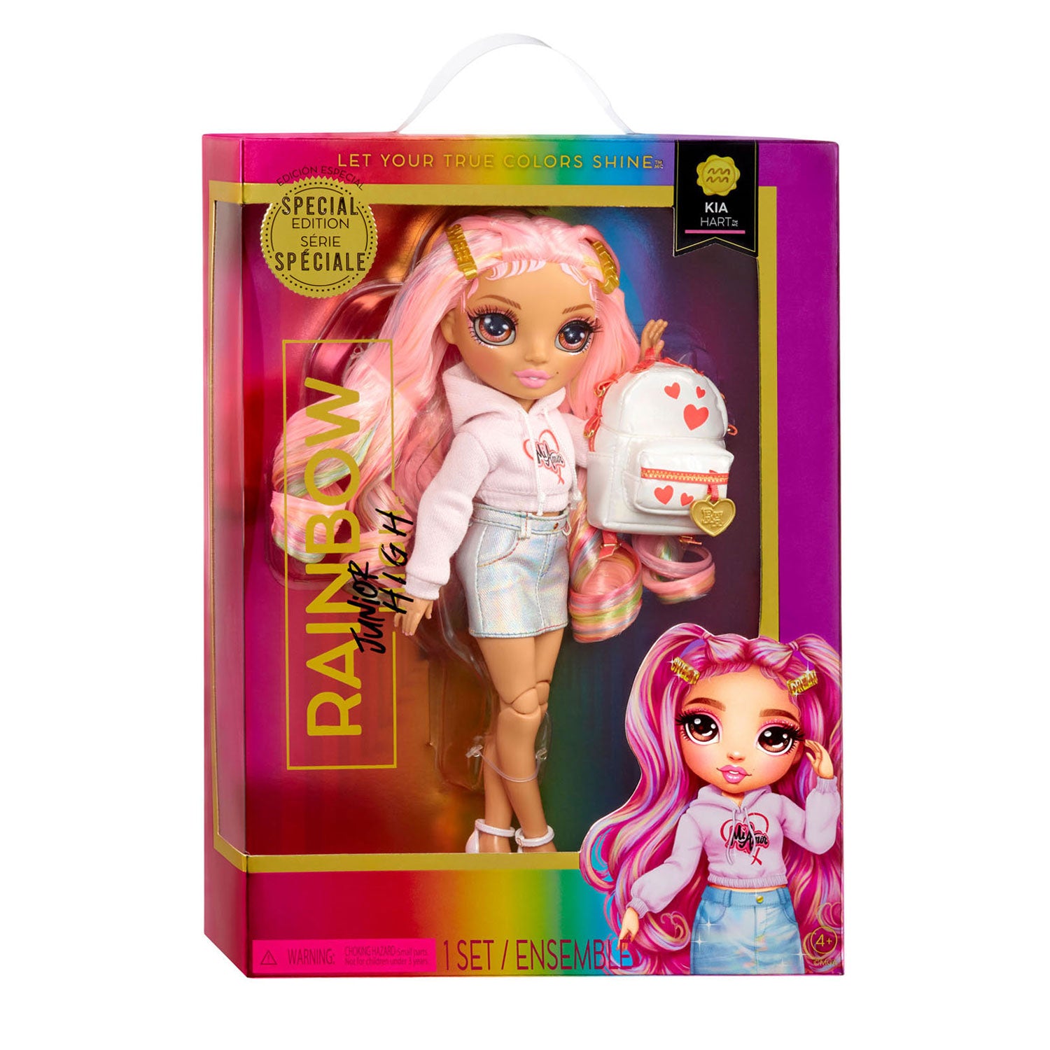 Regenboog Hoge Junior Hoge Modepop - Kia